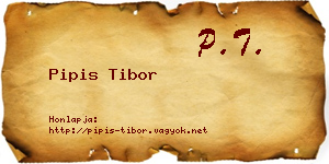 Pipis Tibor névjegykártya