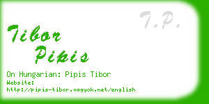 tibor pipis business card